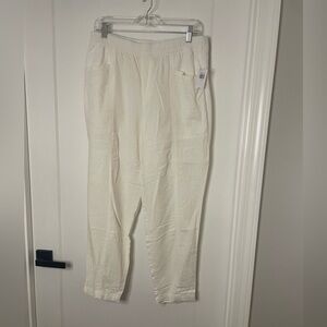 COPY - NWT, Old Navy linen blend cropped pants